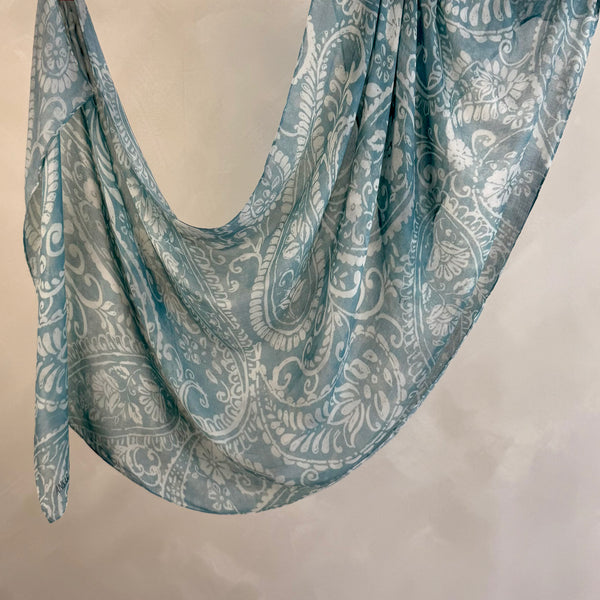 Baby Blue Paisley
