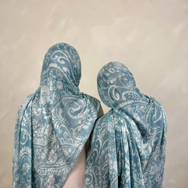 Baby Blue Paisley