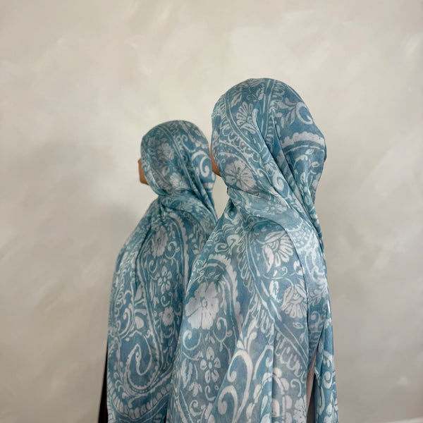 Baby Blue Paisley